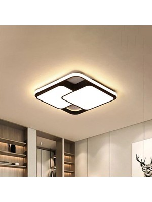 Arteluz Modern Şık Plafonyer LED Avize Tavan Model 3 Renk Avize Salon LED Lambası Kumandalı