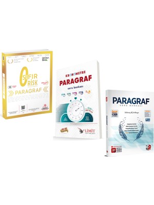 Karma Kitaplar Tyt Paragraf Soru Bankası 3 Büyükler Seti Üçdörtbeş 3D Limit Yayınları