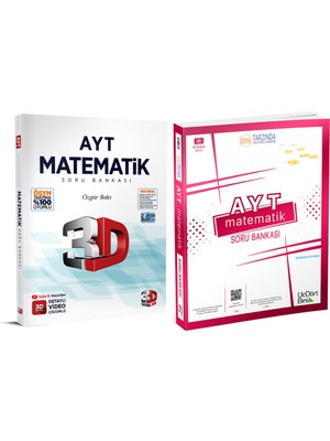 Karma Kitaplar Ayt Matematik Soru Bankası Üç Dört Beş ve 3D Yayınları