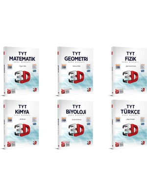 3D Yayınları TYT Tüm Dersler Soru Bankası Seti 6 Kitap Bir Arada