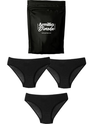 Kadın Günlük Bikini Külot  Premium Paketinde Penye Esnek Kumaş