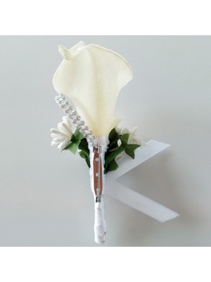 Gelin Buket Boutonniere Prom Corsage 4 Pcs