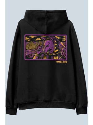 AyveGa Timeless Siyah Oversize  Kapüşonlu Sweatshirt Hoodie