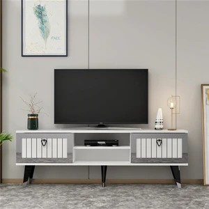 Cantek Dizayn Lidya Tv Stand Beyaz-Gümüş
