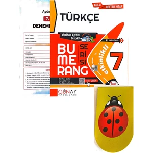 Günay Yayınları 7. Sınıf Bumerang Türkçe(Aydın Yayınları Deneme + Kitap Ayracı )