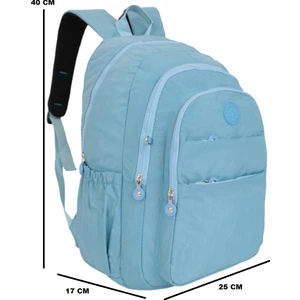 1012 Klinkır Su Geçirmez Kumaş Sırt Çantası NKT01012 Turkuaz