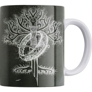 Lotr Karakalem Baskı Serisi Saruman %100 Porselen Beyaz Kupa
