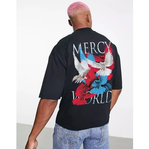 Unisex Mercy Oversize Tshirt Siyah