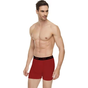 Tutku Elit ELT1252 Elit Modal Elastan Spor Boxer 3 Adet Bordo