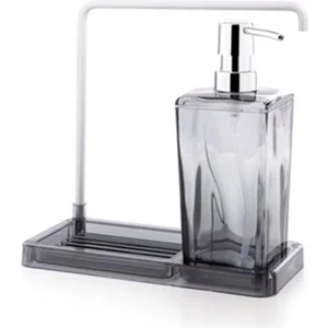 Luna Mutfak Sıvı Sabunluk M-E56-25 Şeffaf Siyah