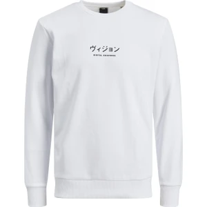 Jack & Jones Erkek Baskılı Bisiklet Yaka Sweatshirt - 12216239