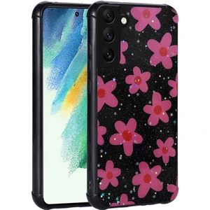 Samsung Galaxy S21 Fe Kılıf Simli Desenli Kamera Korumalı Kapak