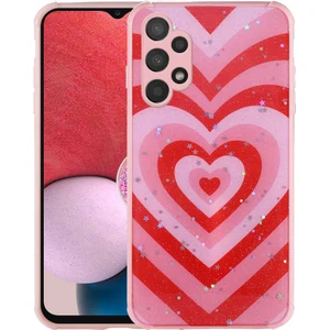 Samsung Galaxy A13 4g Kılıf Simli Desenli Kamera Korumalı Kapak