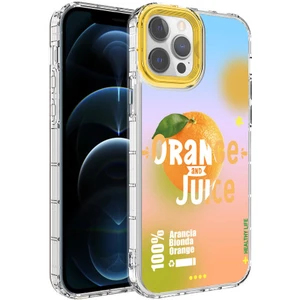 Apple iPhone 13 Pro Max Kılıf Kamera Korumalı Renkli Desenli Korn Kapak