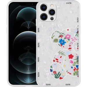 Apple iPhone 12 Pro Max Kılıf Mumila Desenli Silikon Kapak