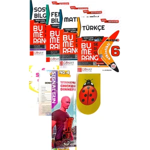 Günay Yayınları Bumerang 6. Sınıf 4'lü Set(Zeka Küpü + Aydın Yayınları Deneme + Anahtarlık + Kitap Ayracı )