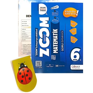Günay Yayınları 6.Sınıf Zoom Matematik Soru Bankası-Yeni-(Aydın Yayınları Deneme+Kitap Ayracı )
