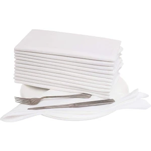 Sister Home Design Kumaş Peçete Sofra Için Renk Beyaz