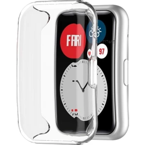 Huawei Watch Fit 2 Uyumlu Kasa ve Ekran Koruyucu Kılıf Silikon Tam Kaplar Pc 360 Derece Renkli