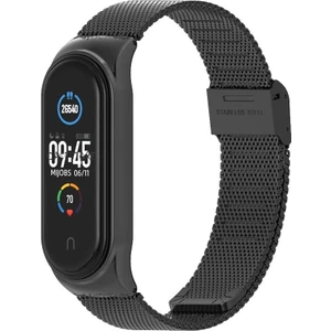 Xiaomi Mi Band 7 Uyumlu Kordon Metal Hasır Örgü Tokalı Çelik Paslanmaz Klipsi Steel Lüx Tam Uyumlu Örgülü