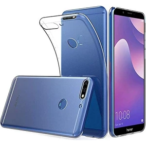 Huawei Y7 2018 Kamera Korumalı Süper Silikon Kılıf Ekran Koruyucu