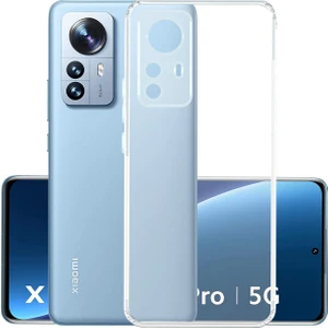 Xiaomi Mi 12 Kamera Korumalı Süper Silikon Kılıf Ekran Koruyucu
