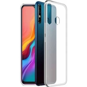 Infinix Hot 8 Kamera Korumalı Süper Silikon Kılıf Ekran Koruyucu