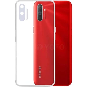 Realme C3 Kamera Korumalı Süper Silikon Kılıf Ekran Koruyucu