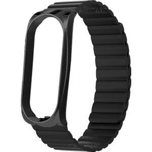 Xiaomi Mi Band 7 Uyumlu Kordon Manyetik Çift Renkli Loop Deri Mıknatıslı Kayış Leather Lüx Magnetic Rainbow Strap