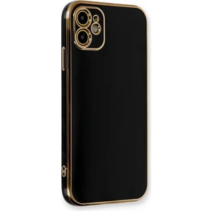 Aqua Aksesuar iPhone 11 Kılıf Özel Tasarım Fit Kalıp Lüx Dizayn Silikon Kapak - Siyah