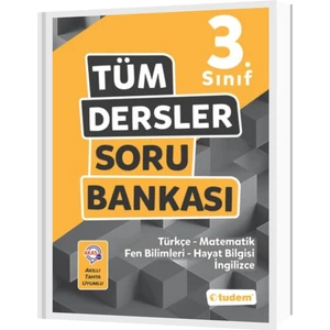 Tudem Yayınları 3. Sınıf Tüm Dersler Soru Bankası Tudem Yayınları (Bolnota Özel Güncel Içeriğe Sahiptir)