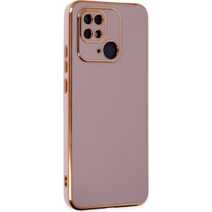 Aqua Aksesuar Xiaomi Poco C40 Kılıf Özel Tasarım Fit Kalıp Lüx Dizayn Silikon Kapak - Mor