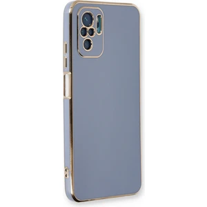 Aqua Aksesuar Xiaomi Redmi Note 10 Kılıf Özel Tasarım Fit Kalıp Lüx Dizayn Silikon Kapak - Mavi