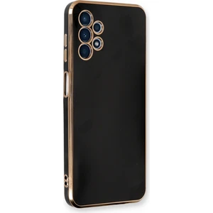 Aqua Aksesuar Samsung Galaxy A13 4g Kılıf Özel Tasarım Fit Kalıp Lüx Dizayn Silikon Kapak - Siyah