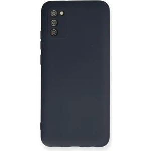 Aqua Aksesuar Samsung Galaxy A02S Kılıf Lansman Içi Kadife Lüx Tasarım Silikon Kapak - Lacivert
