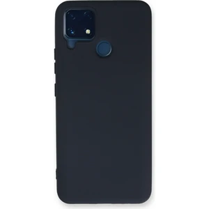 Aqua Aksesuar Realme C25 Kılıf Lansman Içi Kadife Lüx Tasarım Silikon Kapak - Lacivert