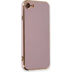 Aqua Aksesuar iPhone 8 Kılıf Özel Tasarım Fit Kalıp Lüx Dizayn Silikon Kapak - Mor