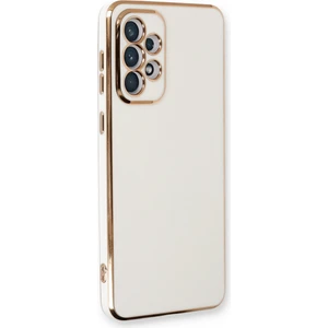 Aqua Aksesuar Samsung Galaxy A33 5g Kılıf Özel Tasarım Fit Kalıp Lüx Dizayn Silikon Kapak - Beyaz