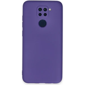 Aqua Aksesuar Xiaomi Redmi Note 9 Kılıf Lansman Içi Kadife Lüx Tasarım Silikon Kapak - Mor