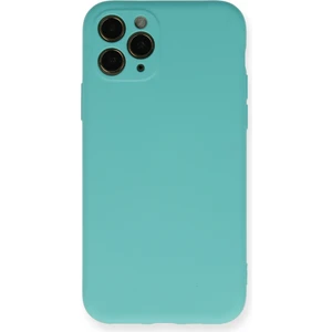 Aqua Aksesuar iPhone 11 Pro Kılıf Lansman Içi Kadife Lüx Tasarım Silikon Kapak - Turkuaz