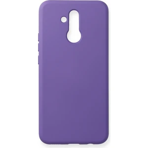 Aqua Aksesuar Huawei Mate 20 Lite Kılıf Lansman Içi Kadife Lüx Tasarım Silikon Kapak - Koyu Mor