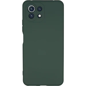 Aqua Aksesuar Xiaomi Mi 11 Lite Kılıf Lansman Içi Kadife Lüx Tasarım Silikon Kapak - Koyu Yeşil