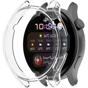 Huawei Watch Gt3 Pro 43MM Uyumlu Ekran ve Kasa Koruyucu Silikon 360 Derece Tam Kaplar Gard Military Zırh Tank