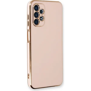 Aqua Aksesuar Samsung Galaxy A13 4g Kılıf Özel Tasarım Fit Kalıp Lüx Dizayn Silikon Kapak - Pembe