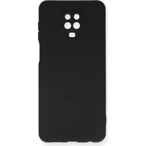 Aqua Aksesuar Xiaomi Redmi Note 9 Pro Kılıf Lansman Içi Kadife Lüx Tasarım Silikon Kapak - Siyah