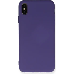 Aqua Aksesuar iPhone Xs Max Kılıf Lansman Içi Kadife Lüx Tasarım Silikon Kapak - Mor