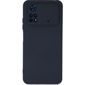 Aqua Aksesuar Xiaomi Poco M4 Pro 4g Kılıf Lansman Içi Kadife Lüx Tasarım Silikon Kapak - Lacivert