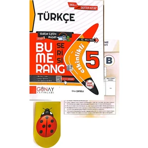 Günay Yayınları 5. Sınıf Bumerang Türkçe (Aydın Yayınları Deneme + Kitap Ayracı )