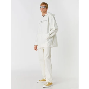 Baskılı Kapşonlu Sweatshirt