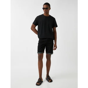 Içi Kamuflajlı Gabardin Şort